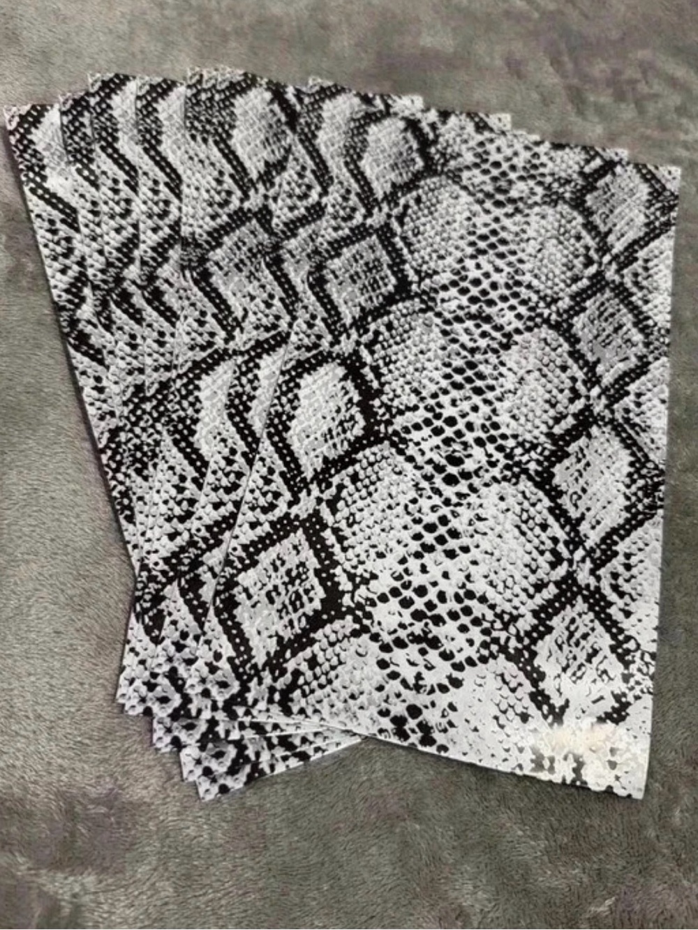 Snake print poly mailers
